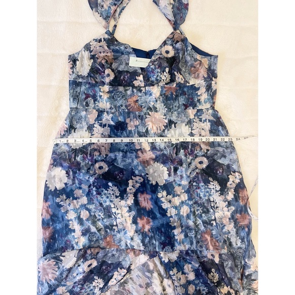 Anthropologie floral watercolour ruffled midi dress - Picture 8 of 8